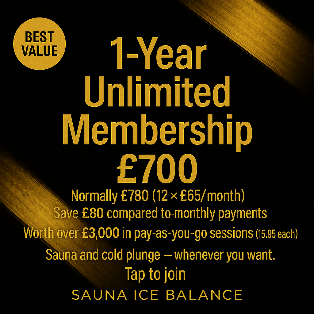 Unlock Unlimited Wellness for a Whole Year - Saunaicebalance