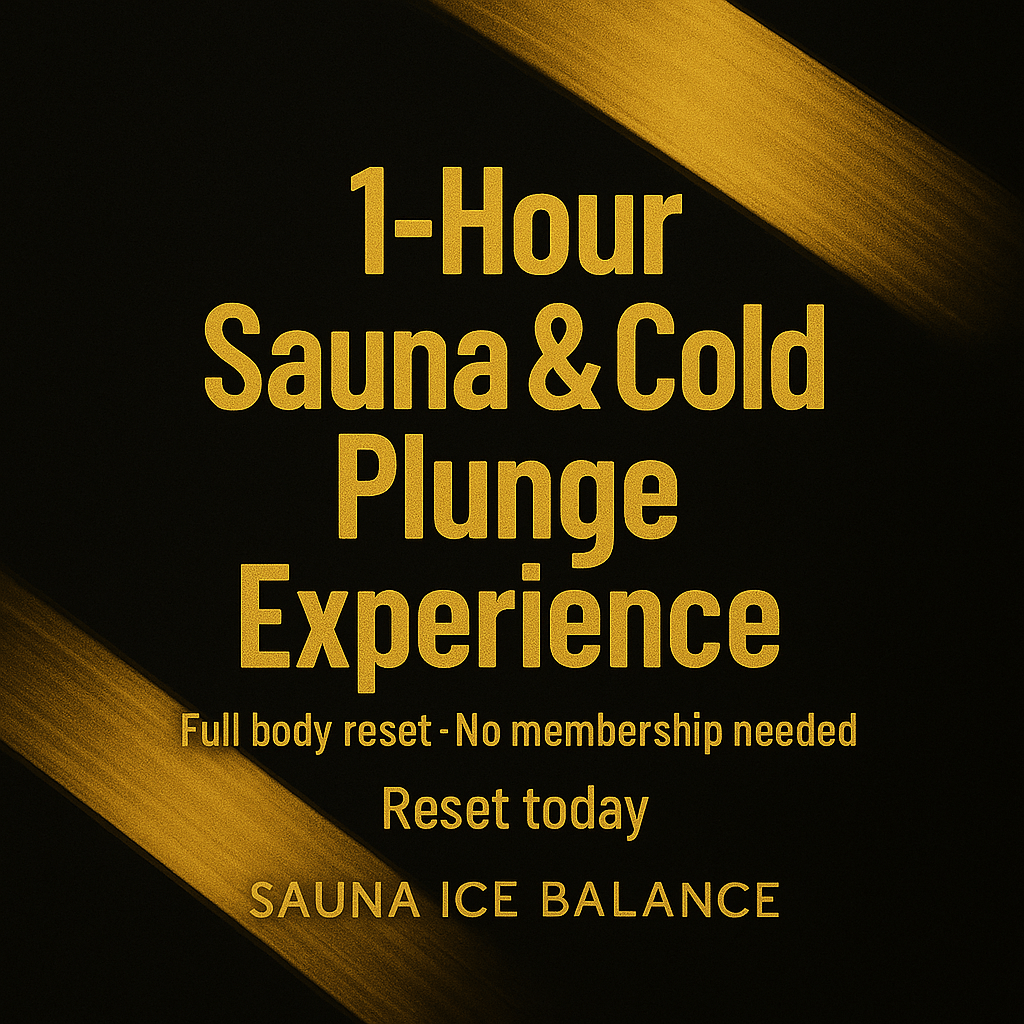 1 Hour Shared Sauna and Cold Plunge Session - Saunaicebalance