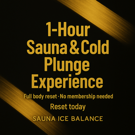 1 Hour Shared Sauna and Cold Plunge Session - Saunaicebalance