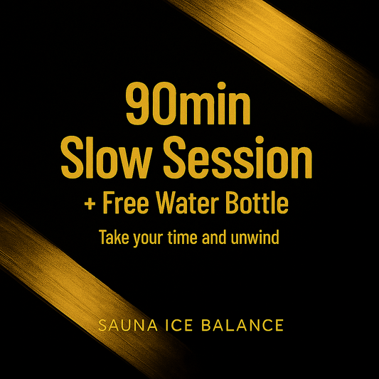 90min Slow Session + Water bottle - Saunaicebalance