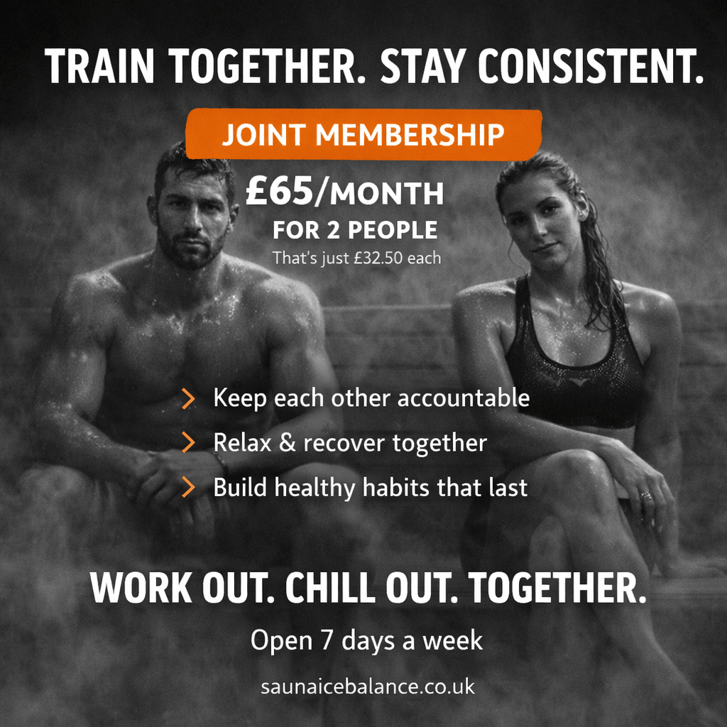 Joint Membership – Unlimited Sauna & Ice Baths for 2 (£32.50 Each) - Saunaicebalance