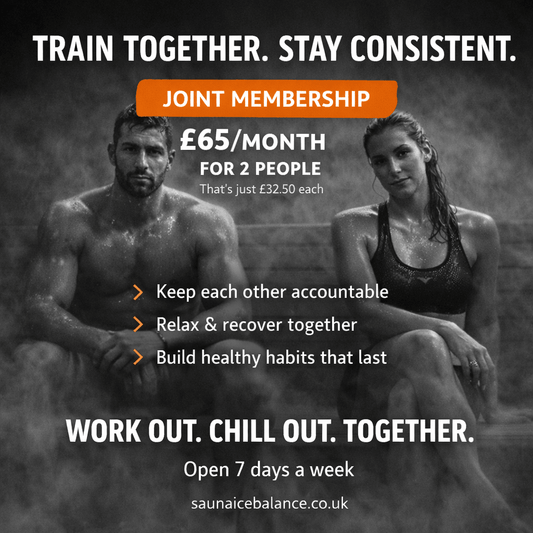Joint Membership – Unlimited Sauna & Ice Baths for 2 (£32.50 Each) - Saunaicebalance