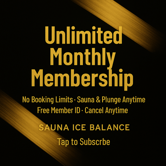 Unlimited Sauna & Cold Plunge Monthly Membership - Saunaicebalance